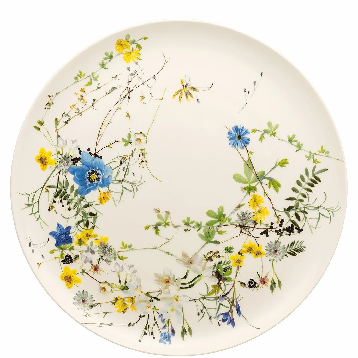 Brillance Fleurs des Alpes talerz na stół 32 cm
